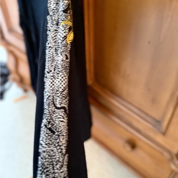 Johnny Was Cotton Black Hoodie with Colorful Embroidery. New but no tags. - Picture 3 of 4